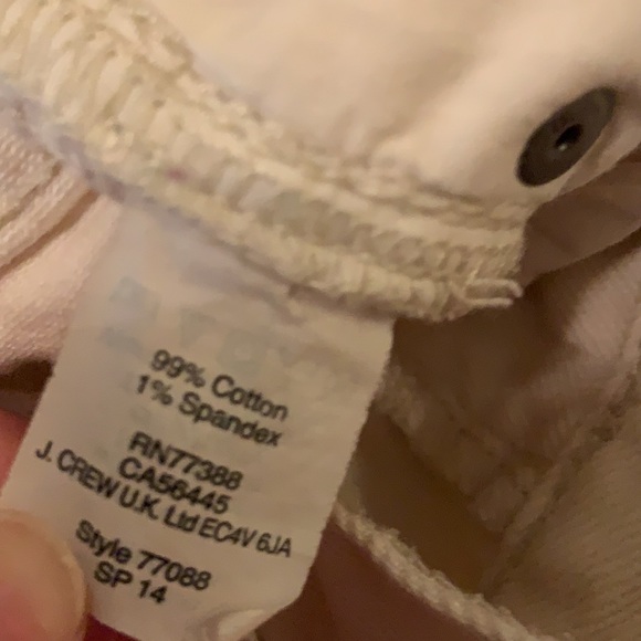 J Crew Stretch Jeans in Off White - Picture 8 of 10